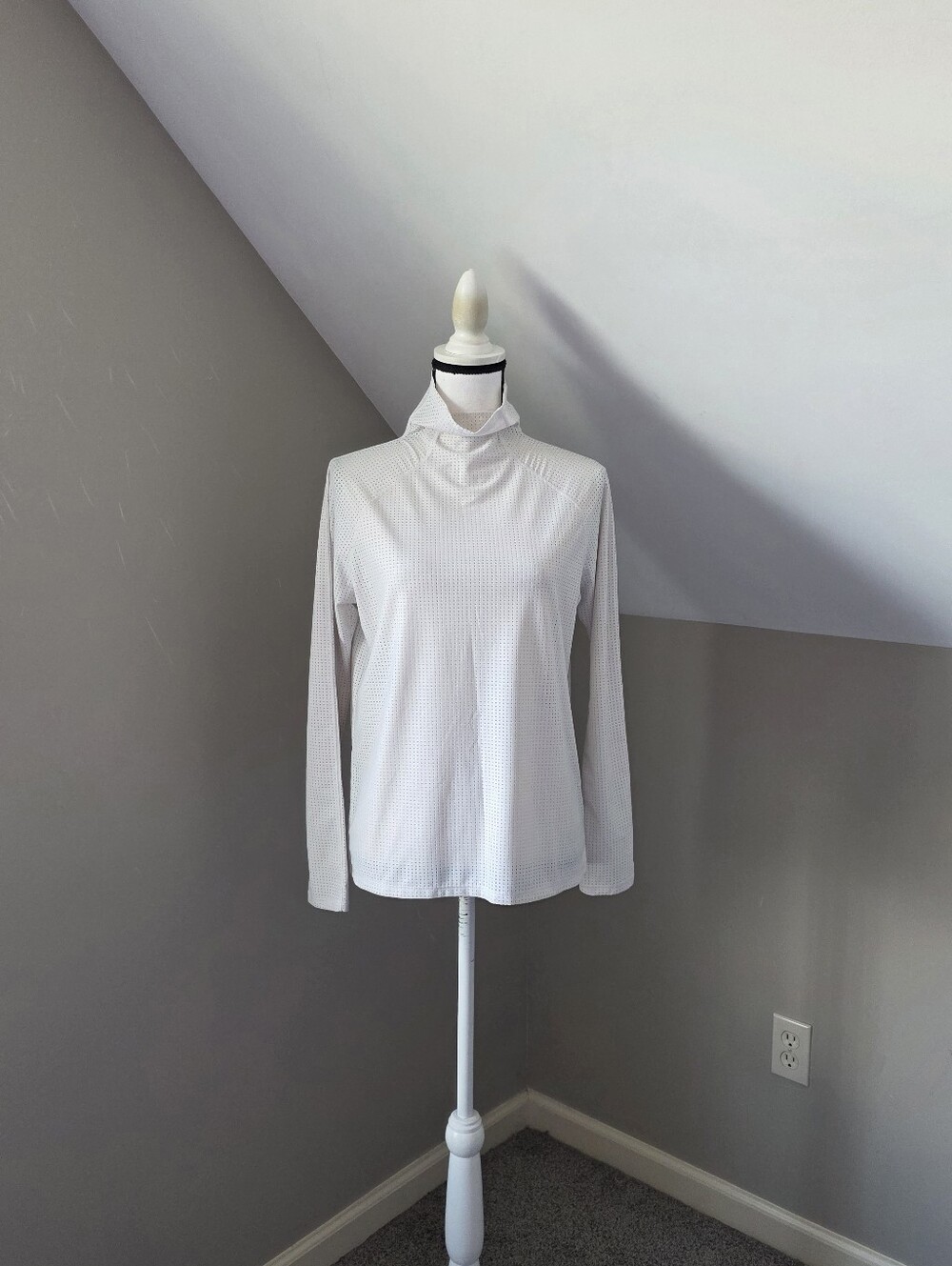 Calia Warp Mesh Long Sleeve Top